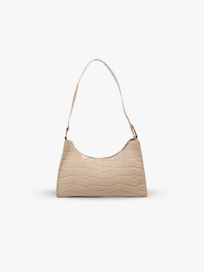 Alligator pattern handbag